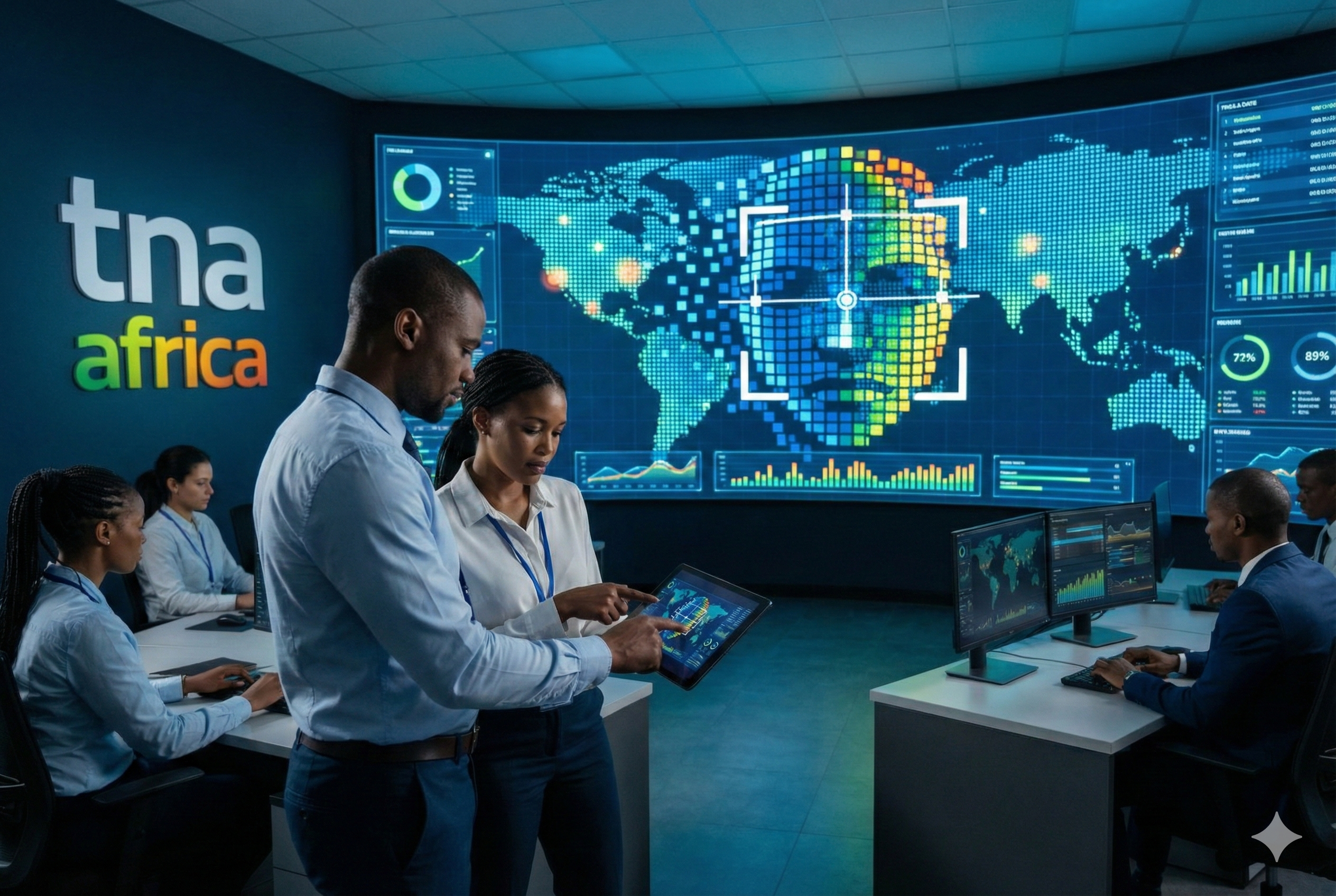 TNA Africa Team and Control Room